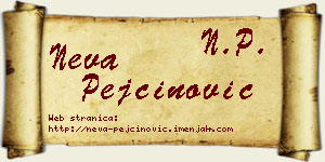 Neva Pejčinović vizit kartica